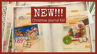 NEW Vintage Santa Christmas Junk Journal Kit [upl. by Concettina]