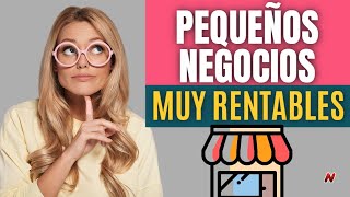 20 Ideas De Pequeños Negocios Rentables🚀 Con Mínima Inversión 👌 [upl. by Anniala]