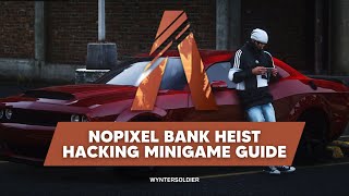 NoPixel Bank Heist Hacking Minigame Guide and Tutorial  FiveM NoPixel [upl. by Colligan284]