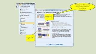 restructuring repeated measures in SPSS  wide  long formats [upl. by Younglove]