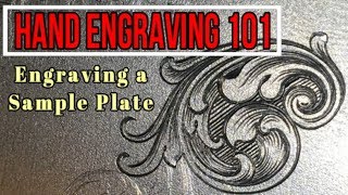 Hand Engraving a Sample Plate Episode 1 Engraving Basics [upl. by Gonyea]