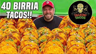 40x40 Mexican Birria Taco King Challenge in Miami Florida [upl. by Schiffman185]