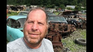 EP141 Huge Classic Car Junkyard in the Pocono Mountains Part 1 [upl. by Nomyar781]