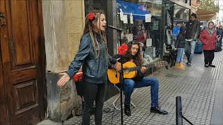 Flamenco en la calle Cádiz [upl. by Lobell]