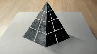 3D Pyramid Drawing [upl. by Huppert]