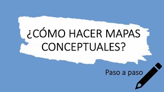 Cómo hacer un mapa conceptual [upl. by Nahtan]