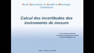 Comment calculer les incertitudes de mesure [upl. by Aihtenyc]