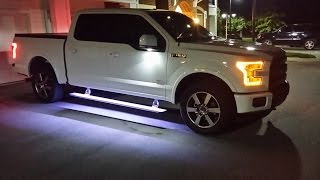 How to install 201520 Ford F150 LED Running Board Lighting [upl. by Lamrej797]