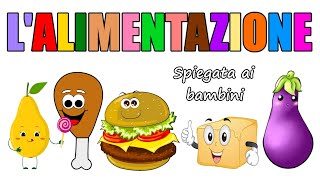 🍗🍔 LALIMENTAZIONE spiegata ai bambini 🍆🧈 [upl. by Ennaharas]