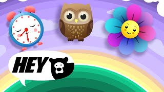 Hey Bear Sensory Bedtime Mobile  Relaxing video  Lullabies [upl. by Silsby]