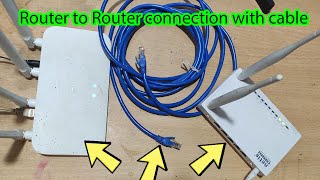 How to connect router to router with LAN cable [upl. by Roscoe48]