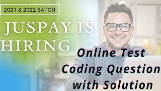 Juspay Technology Recruitment for 2021 amp 2022 batch  Online Test Coding Question with Solutions [upl. by Yentterb23]