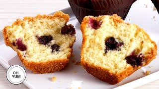 How to Make LOADED Blueberry Streusel Muffins [upl. by Ejroj426]