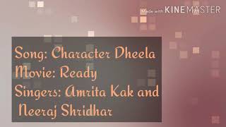 Character Dheela Hai  Lyrics  Ready  English translation [upl. by Nairrod771]