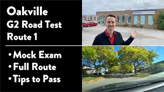 Oakville G2 Road Test Route 1 out of 2  Full Route amp Tips on How to Pass Your Driving Test [upl. by Alyaj448]