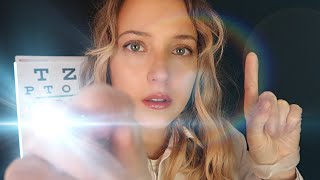 ASMR Eye Exam Optician Roleplay with Intense Light Triggers [upl. by Petrine85]