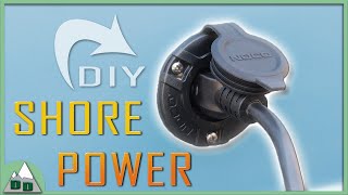 15 amp Shore Power Plug Install  Camper Van Build [upl. by Ozen]