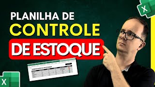 Como Fazer uma Planilha de Controle de Estoque Simples e Fácil no EXCEL [upl. by Kurman]