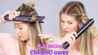 How To Curl Hair With a Flat Iron [upl. by Carrew18]