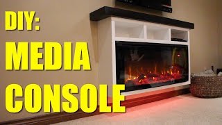 How To Build A Electric Fireplace Media Console [upl. by Ennaecarg]