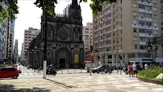 PRAIA DO EMBARÉ  SANTOS  SÃO PAULO PRAIA ORLA AVENIDA IGREJA [upl. by Ahsiel]