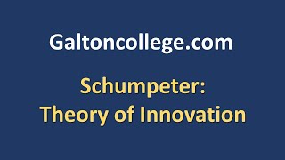 Schumpeter Theory on Innovation [upl. by Huxley]