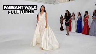 Pageant Runway Walk  How To Do Full Turns At Your Beauty Pageant  Tips And Training [upl. by Cressy355]