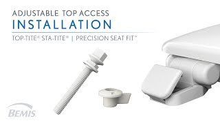 Installation Adjustable Top Access Toilet Seat  Never Loosens [upl. by Animlehliw]