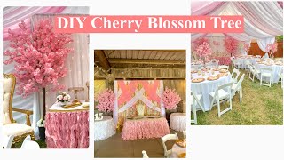 Cherry Blossom Tree Tutorial  DIY [upl. by Fleur]