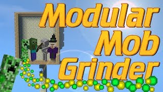 How to make a Mob Farm in Minecraft Easy Survival Friendly Mob Grinder  Minecraft Modular Mob Farm [upl. by Gnep]