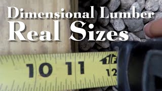 DIMENSIONAL LUMBER 2x3 to 2x12 Nominal Sizes [upl. by Timothee845]