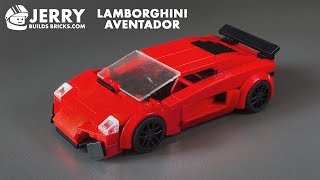 LEGO Lamborghini Aventador instructions MOC 65 [upl. by Binky671]