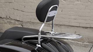 Sissy Bar Luggage Rack  Indian Motorcycle [upl. by Keldah]