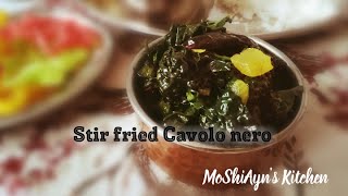 Stir fried Cavolo nero ASMR [upl. by Devlen]