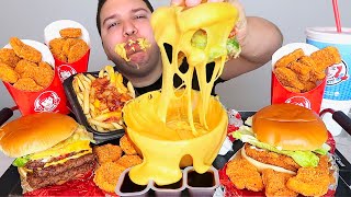 EXTRA CHEESY CHEESE SAUCE • Mukbang amp Recipe [upl. by Sublett]