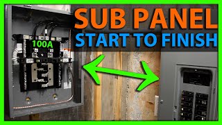 How To Install a Sub Panel Start to Finish [upl. by Tiram]