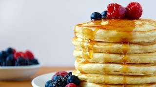 Fluffy Greek Yogurt Pancakes [upl. by Carbrey683]