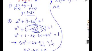 Harder Simultaneous Equations mathscast [upl. by Randie583]