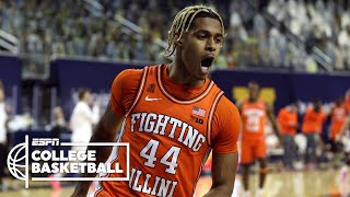 No 4 Illinois dominates No 2 Michigan HIGHLIGHTS  ESPN College Basketball [upl. by Inaluahek987]