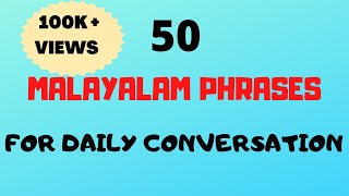 50 Malayalam Phrases amp words for Daily ConversationFluent in MalayalamMalayalam words [upl. by Enelyak]