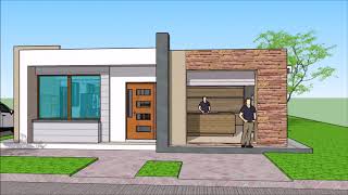 Plano de CASA con LOCAL comercial [upl. by Hasila]