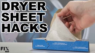 Home Hacks Top 5 Alternative Uses for Dryer Sheets  FIXcom [upl. by O'Meara]