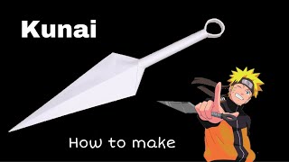 How to Make Kunai from Paper  Origami Naruto  Origami  Ninja Weapon  Paper Craft [upl. by Nipsirc]