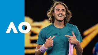 Stefanos Tsitsipas vs Roger Federer  Australian Open 2019 R4 Highlights [upl. by Ruthie]