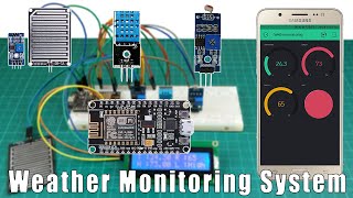 WEATHER MONITORING SYSTEM Tutorial  Nodemcu ESP8266 with WEATHER MONITORING SYSTEM Full Guide [upl. by Carree]