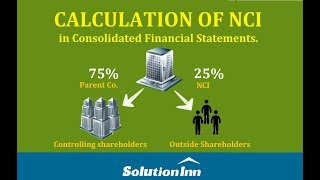 Non controlling interest calculation  Accounting  Solutioninncom [upl. by Redd]