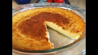 MAGIC CUSTARD PIE  AN EASY FAST AND IMPRESSIVE DESSERT [upl. by Hagood828]