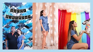 ¡LA IDEA MÁS ECONOMICA PARA DECORAR FIESTAS CORTINAS DE PAPEL PARA CUMPLEAÑOS O CUALQUIER EVENTO 💡 [upl. by Isbella]