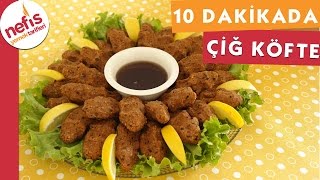 10 Dakikada Etsiz Çiğ Köfte Tarifi  Nefis Yemek Tarifleri [upl. by Erdrich]