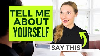 3 Steps to Answer Tell Me About Yourself  Example included [upl. by Ellenuahs]